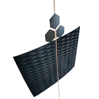 2-piece surfboard surfboard front deck grip traction pad (krak pad kore) (on al merrick surfboard close up)