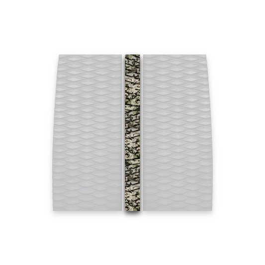 3-piece surfboard deck grip front traction pad (krak pad spine) (jungle camo)(front) 