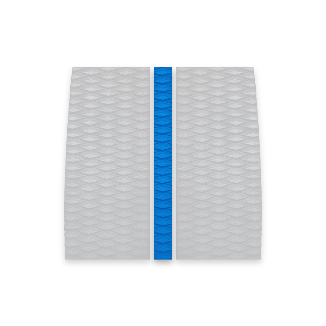 3-piece surfboard deck grip front traction pad (krak pad spine) (pacific blue)(front) 