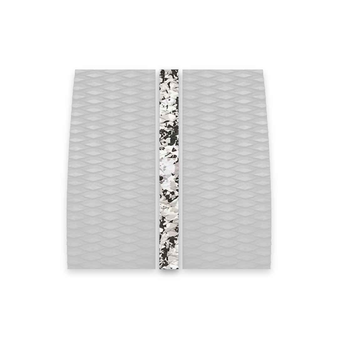3-piece surfboard deck grip front traction pad (krak pad spine) (whitecap camo)(front) 
