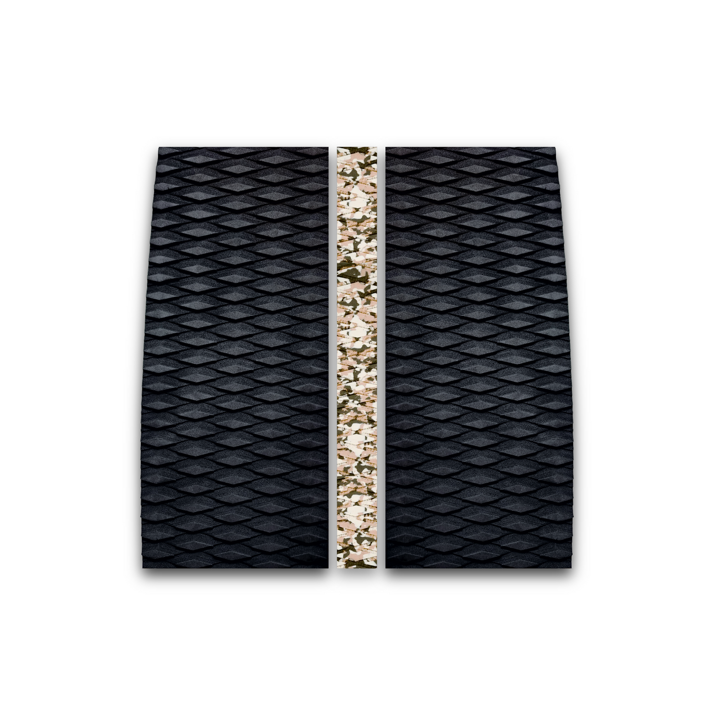 3-piece surfboard deck grip front traction pad (krak pad wide) (front) (desert-camo)